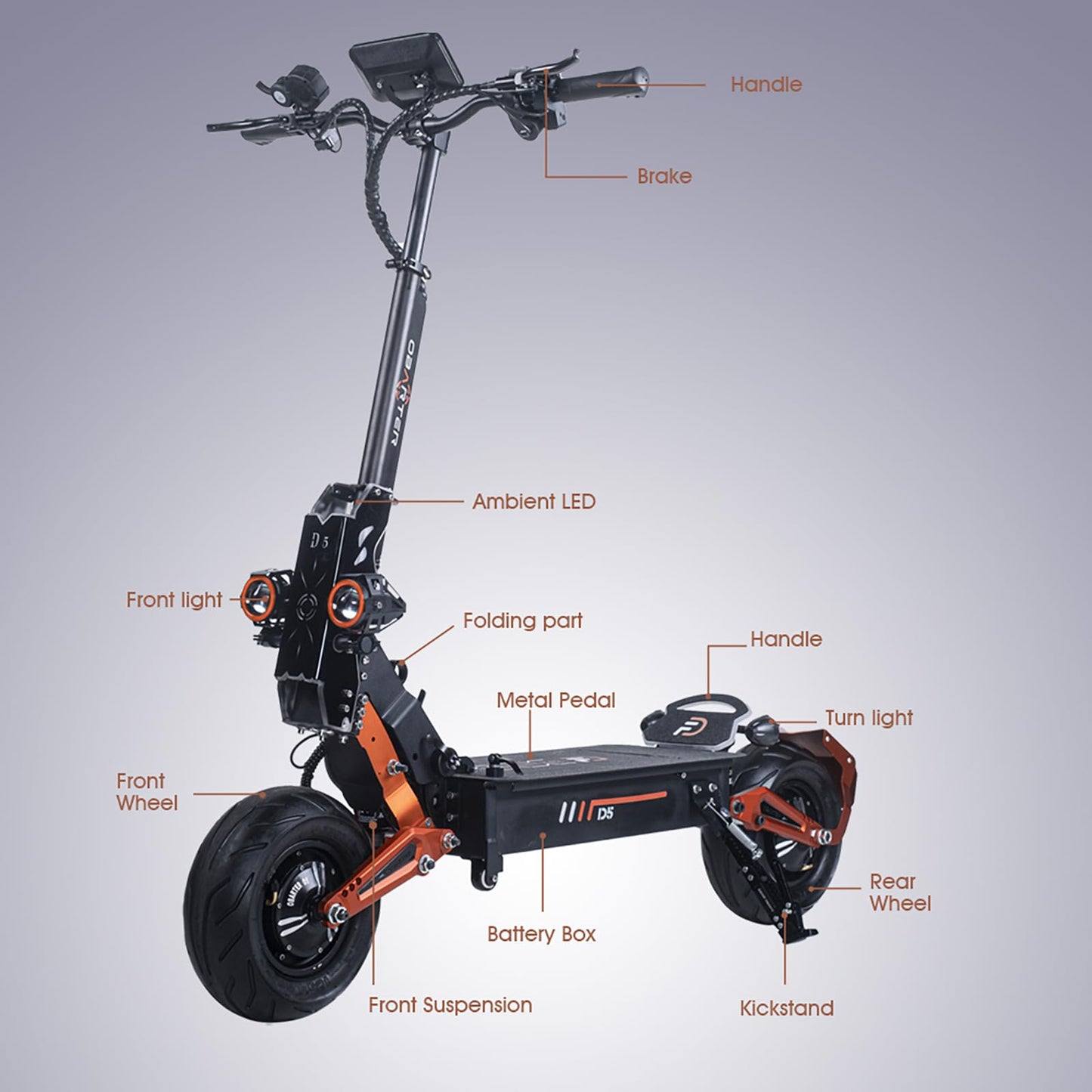 Electric Scooter for Adults,Dual Motor Peak 5600W,Up to 50 mph,Range to 70 Miles ,Removable Battery,12" Wear-Resistant Vacuum Tire,Folding E-Scooter with Detachable Seat
