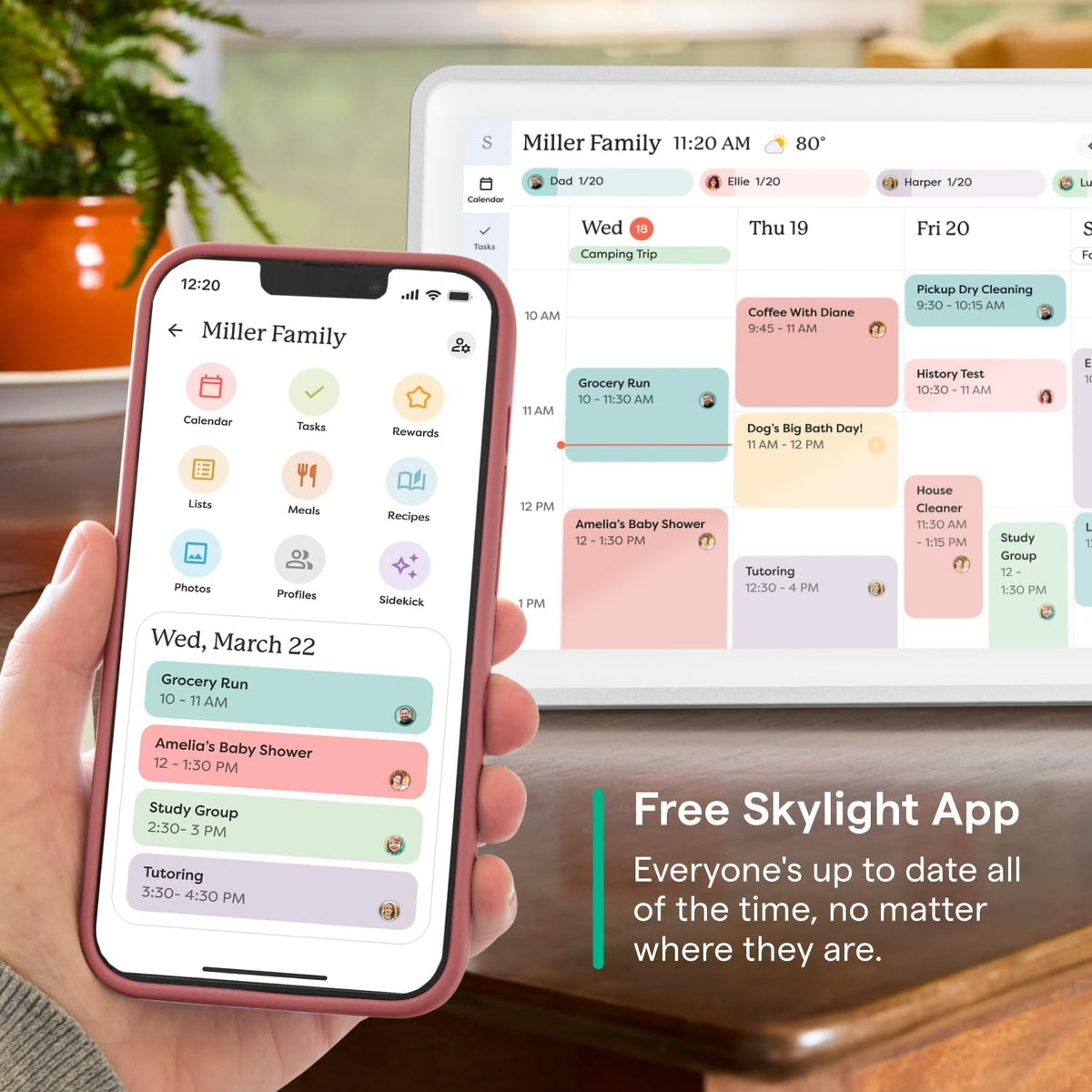 Skylight 15-Inch Touchscreen Digital Calendar and Chore Chart