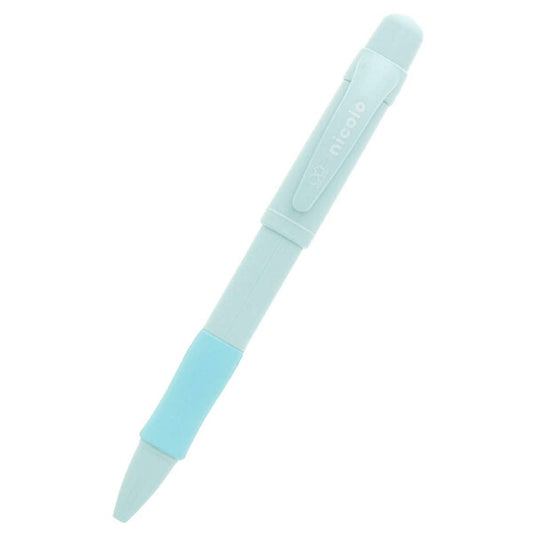 SUN-STAR 2 in 1 Mechanical Pencil, 0.5 mm & 0.3 mm with Eraser, Drawing Writing Pen for Office Supplies, Light Emerald