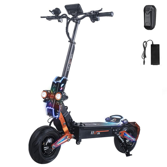 Electric Scooter for Adults，Dual Motor Peak 5600W，Up to 50 mph，Range to 70 Miles ，Removable Battery，12" Wear-Resistant Vacuum Tire，Folding E-Scooter with Detachable Seat