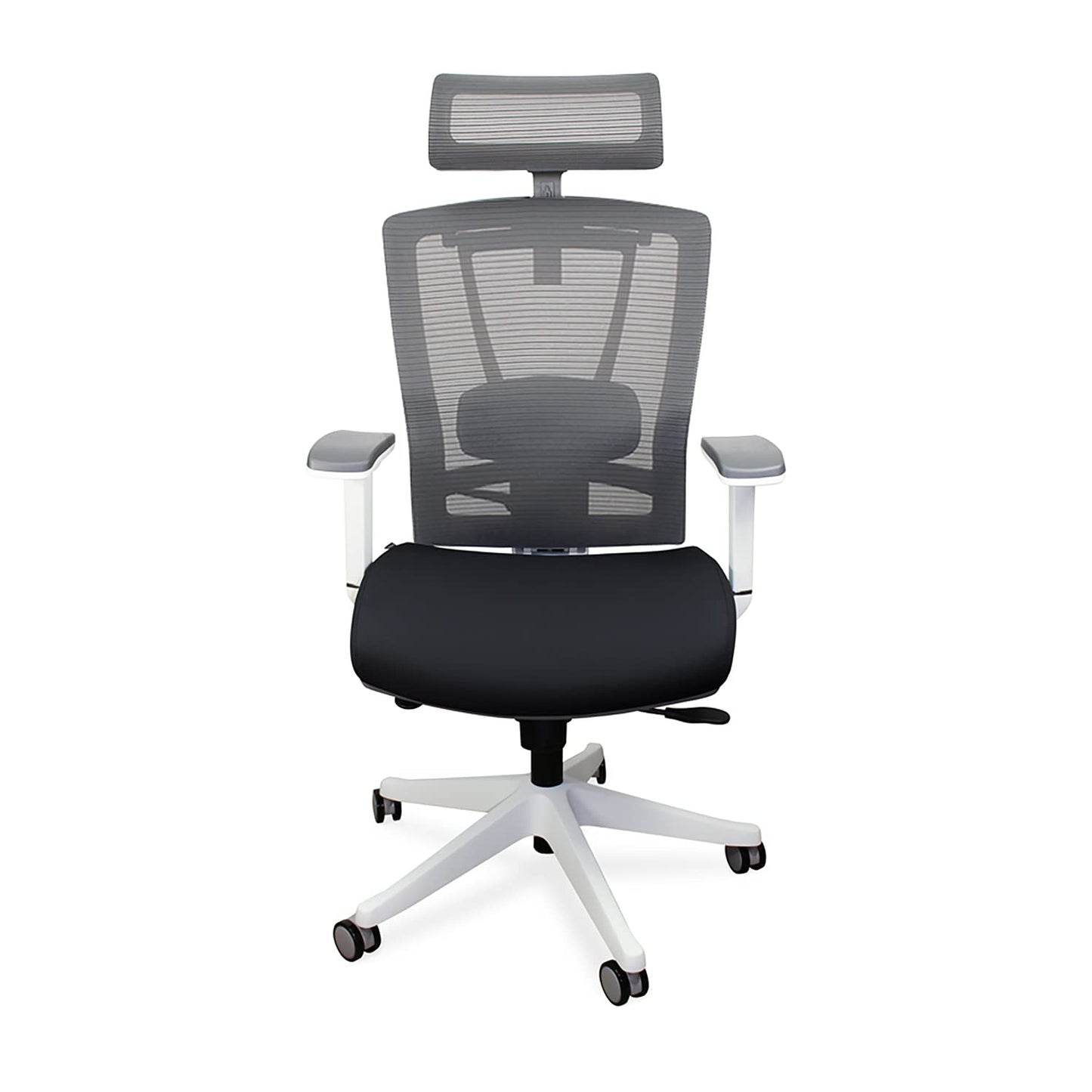 Autonomous Premium Ergonomic Office Chair for Computer or Gaming, with Wheels, Lumbar Support, Adjustable Seat, Headrest, and Armrests, Mesh Back, Medium, Full Black