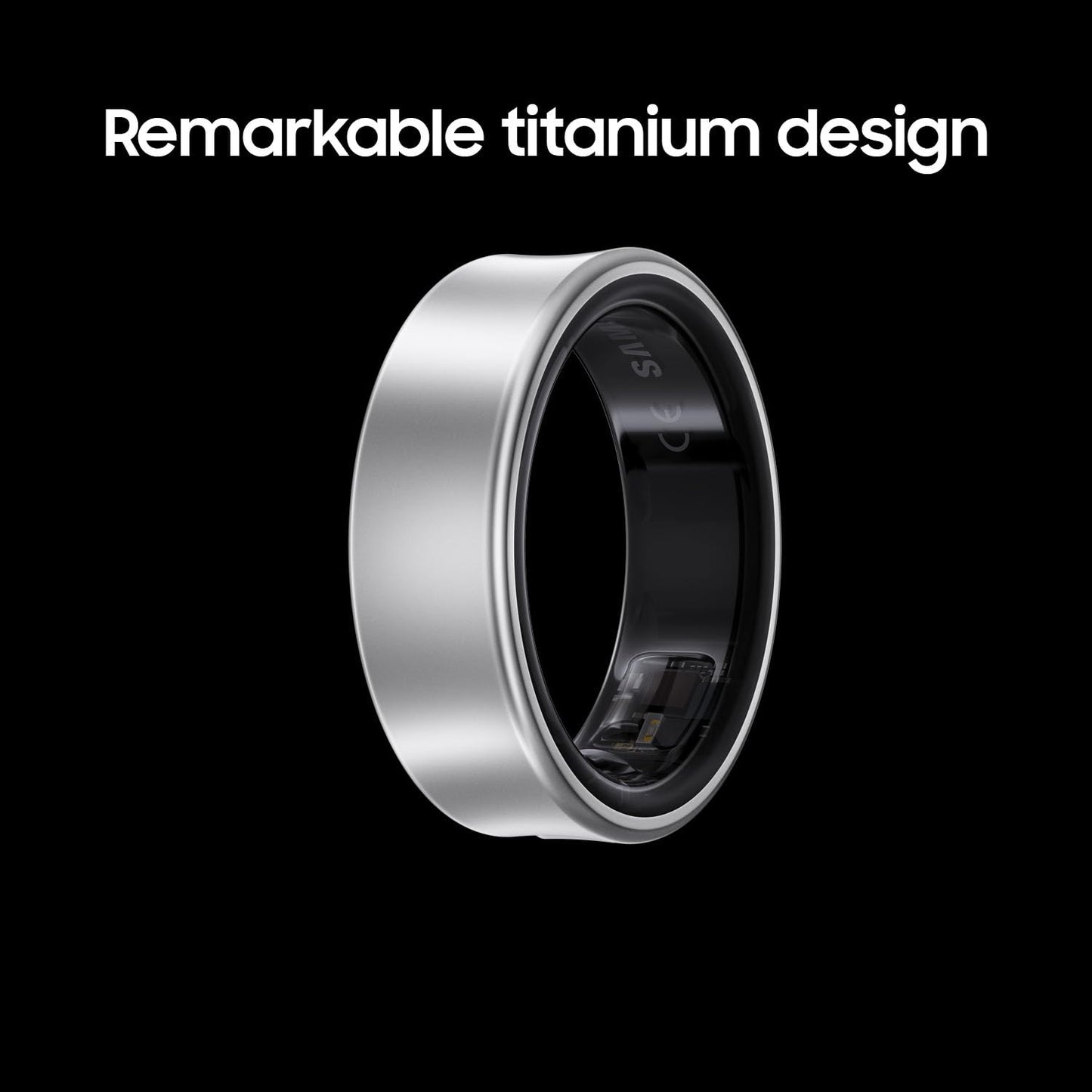 SAMSUNG Galaxy Ring, AI Smart Ring, Size First w/Sizing Kit, No App Subscription, Fitness Monitor, Sleep Tracker, Up to 7-Day Battery, Size 8, Titanium Silver [US Version, 1Yr Manufacturer Warranty]