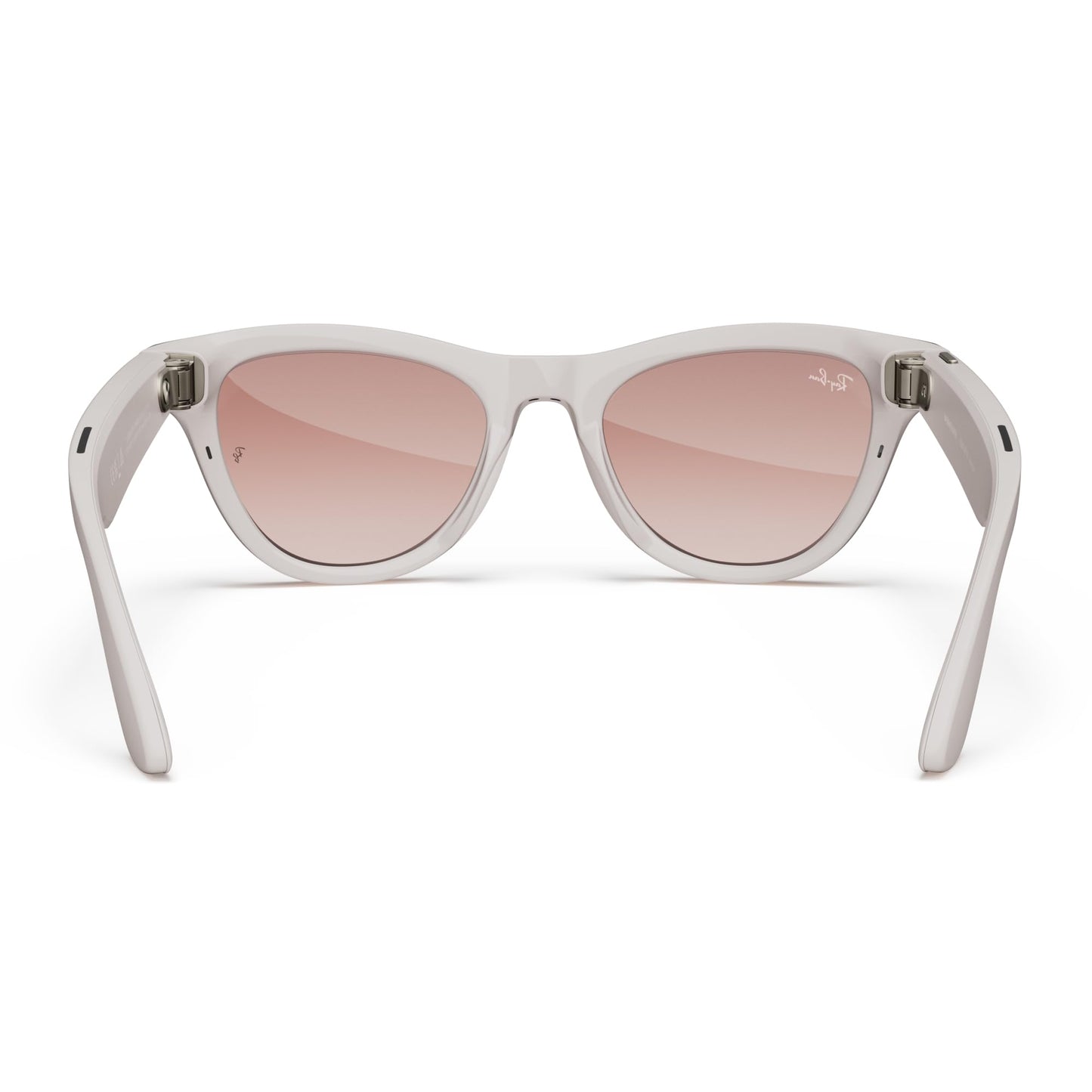 Ray-Ban | Meta Smart Glasses, Skyler, Shiny Chalky Grey / Cinnamon Pink, Regular