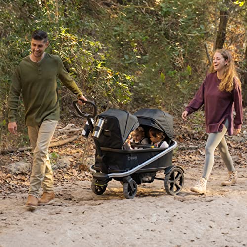 BOB Gear Renegade Canopy Stroller Wagon with 3 Seats, 5-Point Harness System, All-Terrain Tires, and Push and Pull Handle, Nightfall