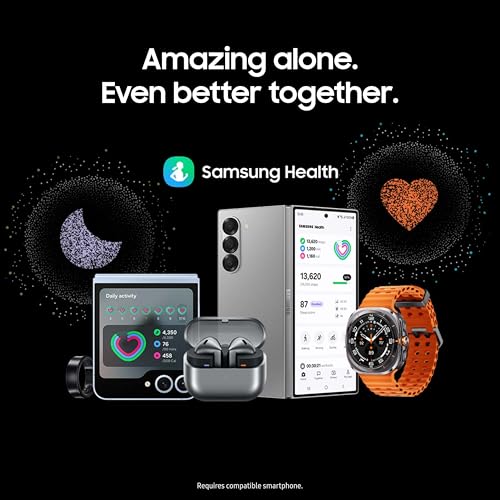 SAMSUNG Galaxy Watch Ultra 47mm LTE AI Smartwatch + Free Band, Energy Score, Heart Rate Tracking, Sleep Monitor, Fitness Tracker, GPS, 2024, Titanium Gray [US Version, 1Yr Manufacturer Warranty]