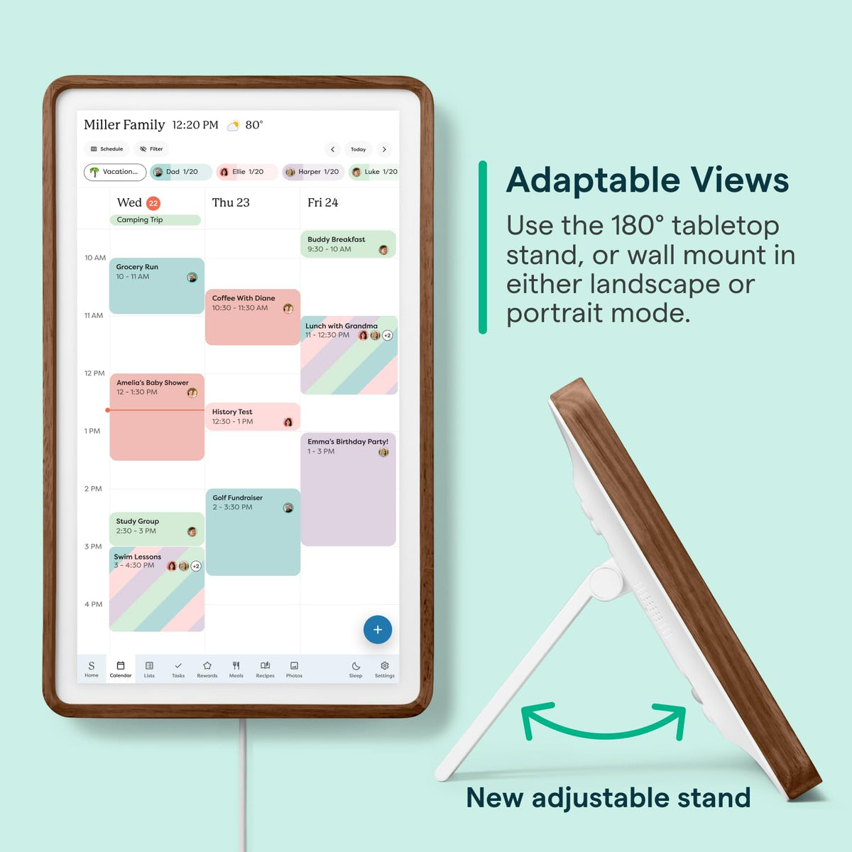 Skylight 15-Inch Touchscreen Digital Calendar and Chore Chart