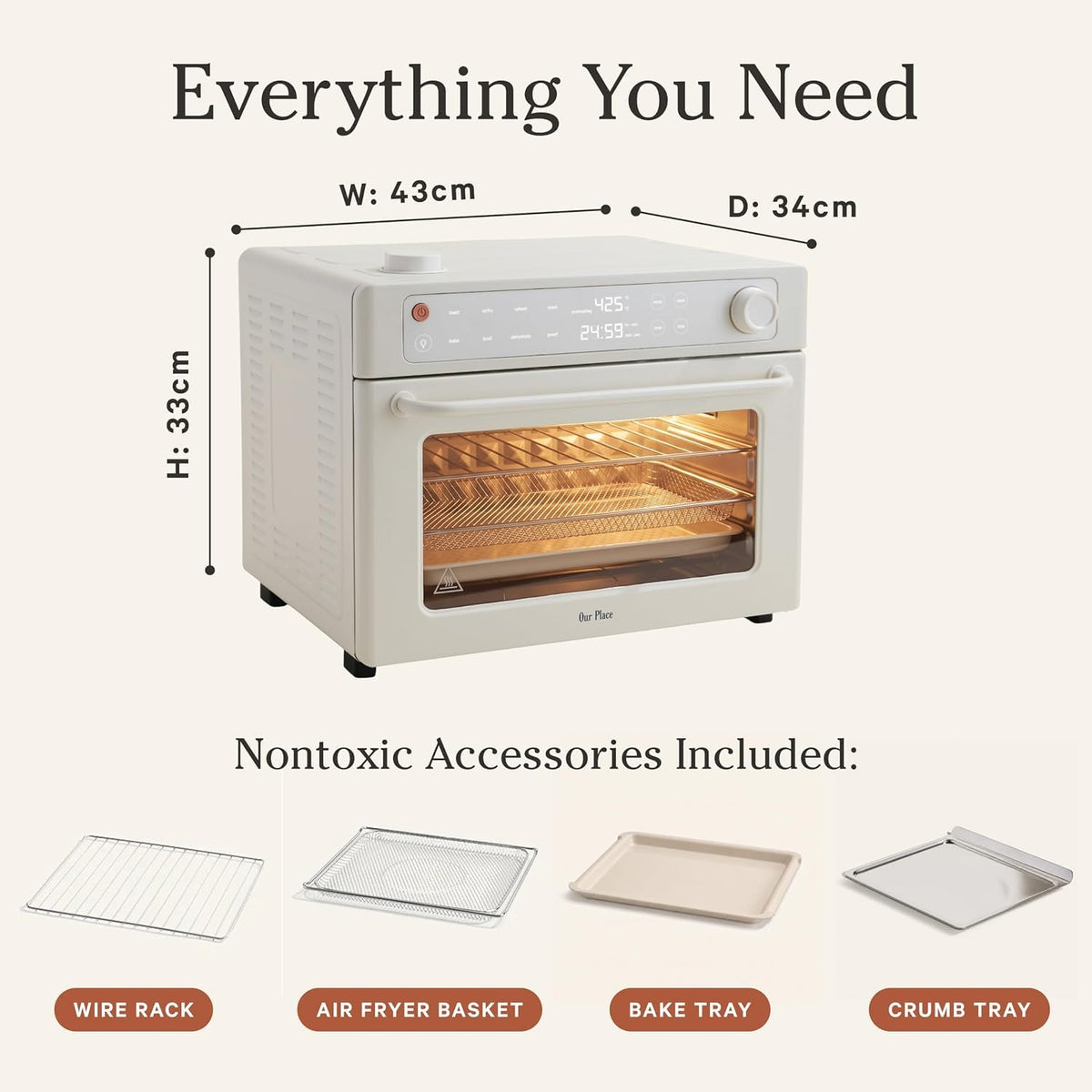 Our Place Wonder Oven 6-in-1 Air Fryer and Toaster Oven