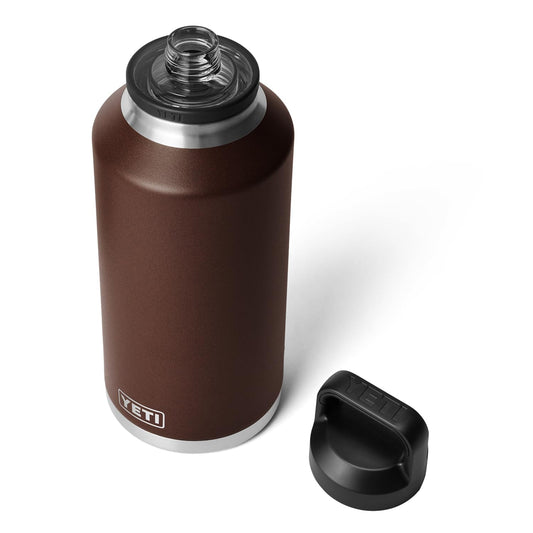 YETI Rambler 64 oz Bottle, Vacuum Insulated, Stainless Steel with Chug Cap, Wetlands Brown