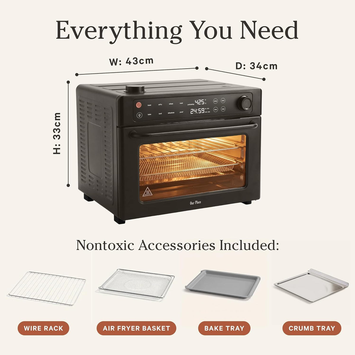 Our Place Wonder Oven 6-in-1 Air Fryer and Toaster Oven