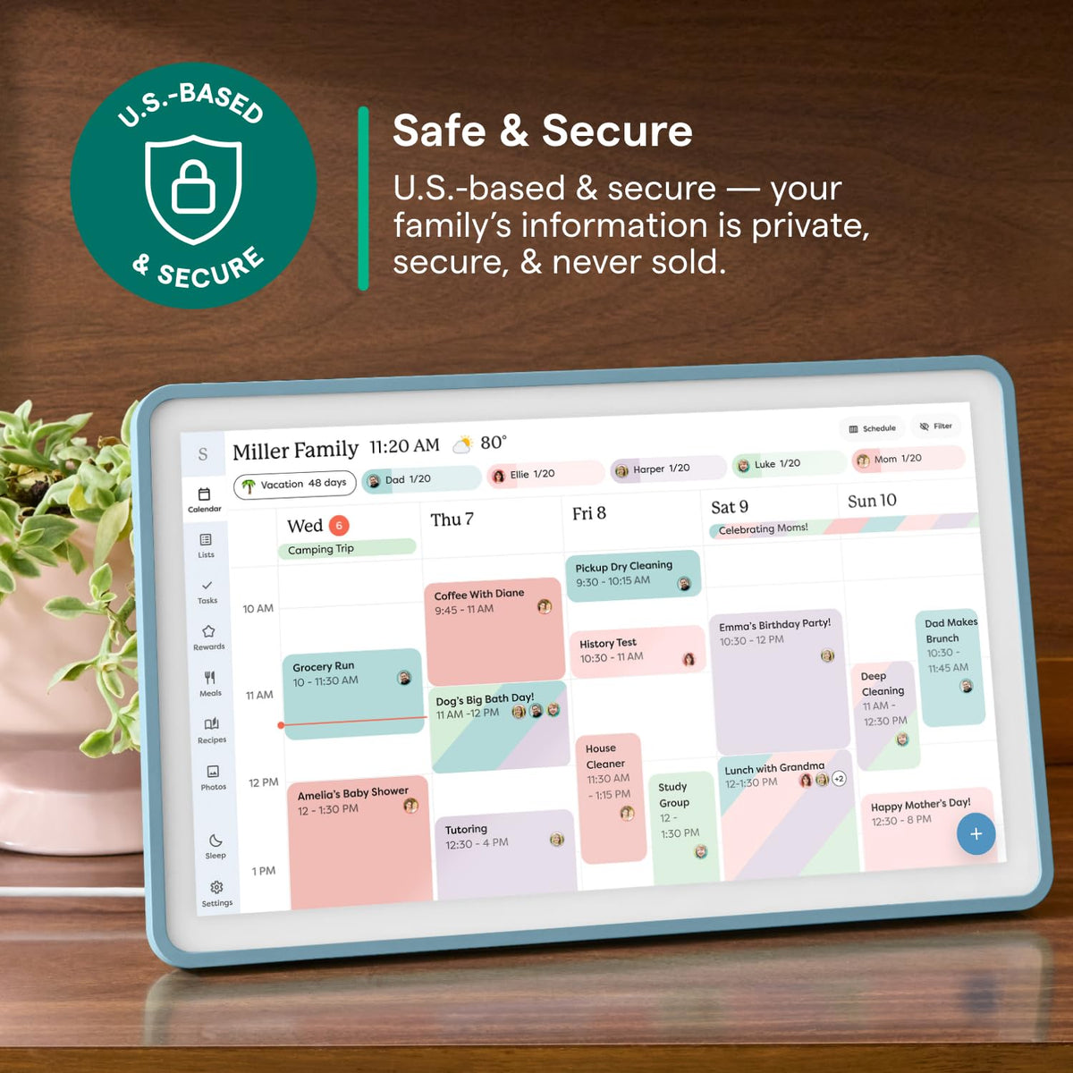 Skylight 15-Inch Touchscreen Digital Calendar and Chore Chart