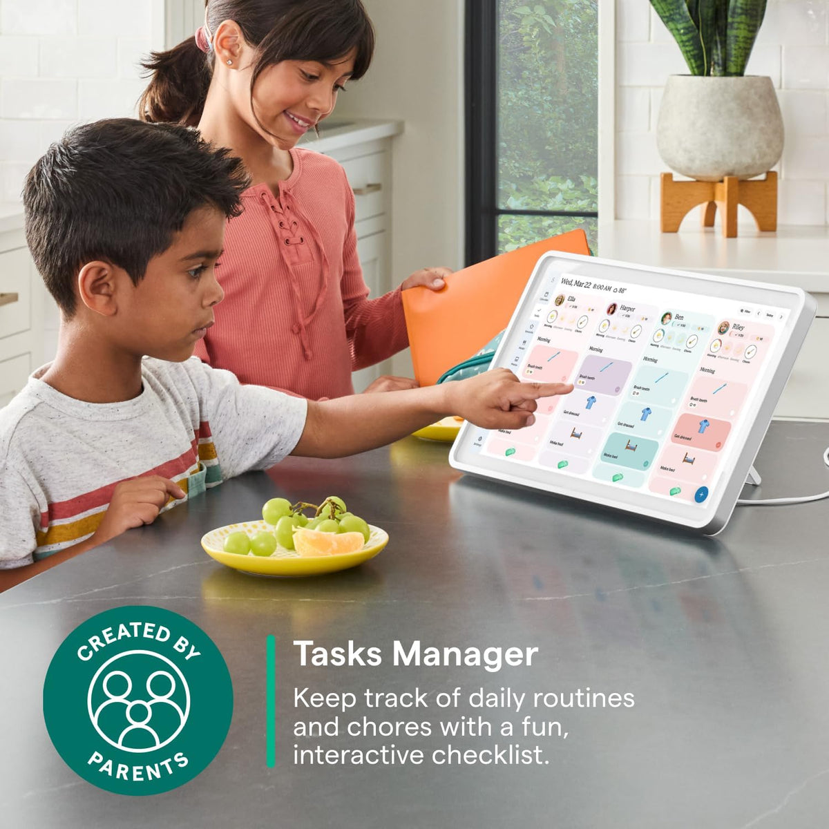 Skylight 15-Inch Touchscreen Digital Calendar and Chore Chart