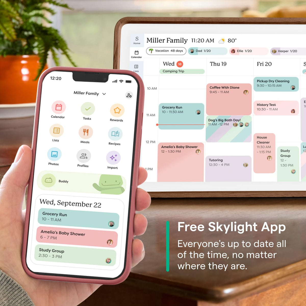 Skylight 15-Inch Touchscreen Digital Calendar and Chore Chart