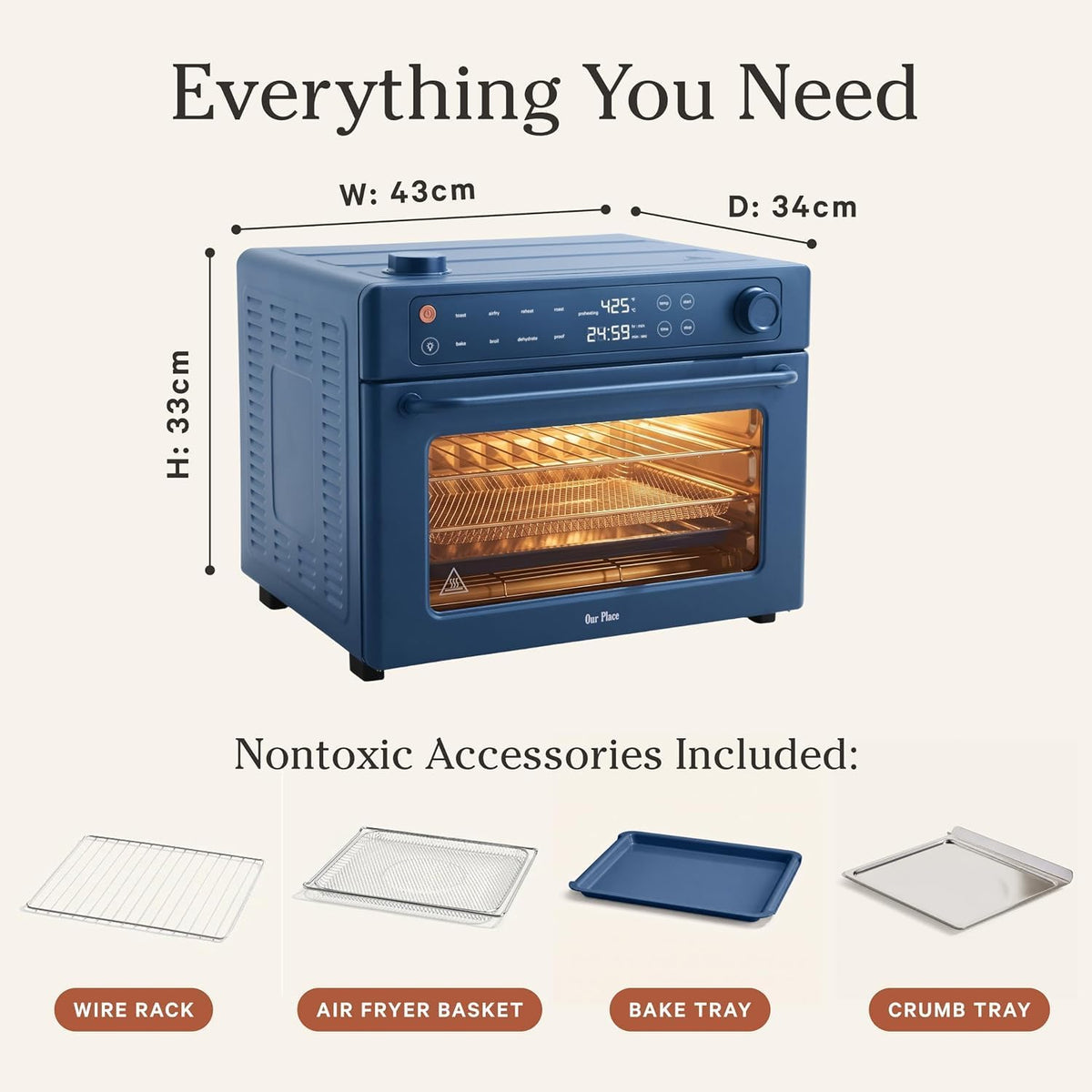 Our Place Wonder Oven 6-in-1 Air Fryer and Toaster Oven
