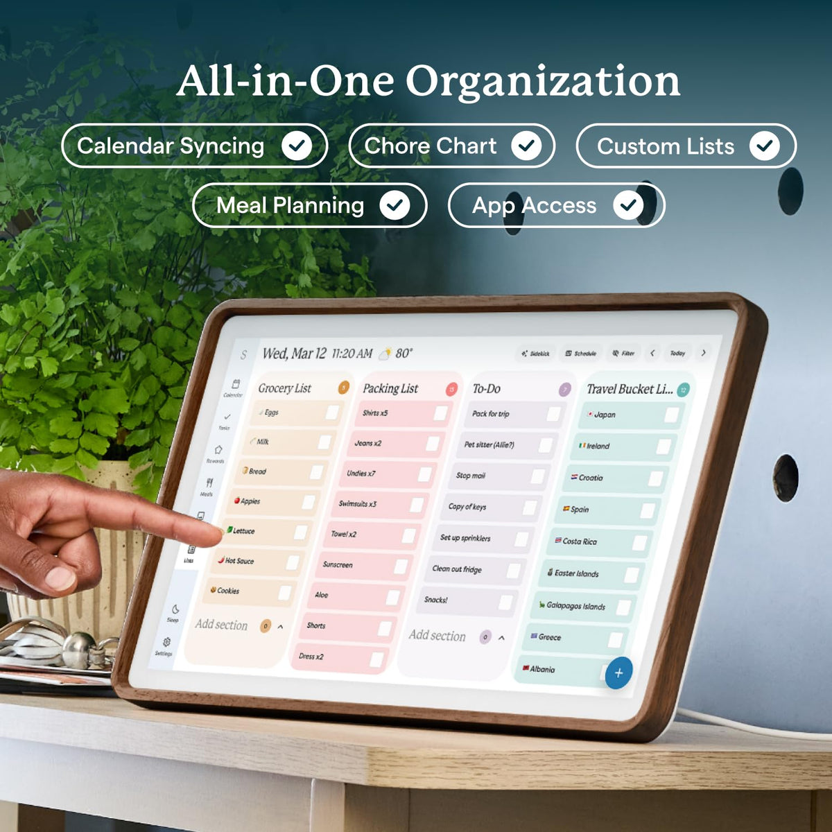 Skylight 15-Inch Touchscreen Digital Calendar and Chore Chart
