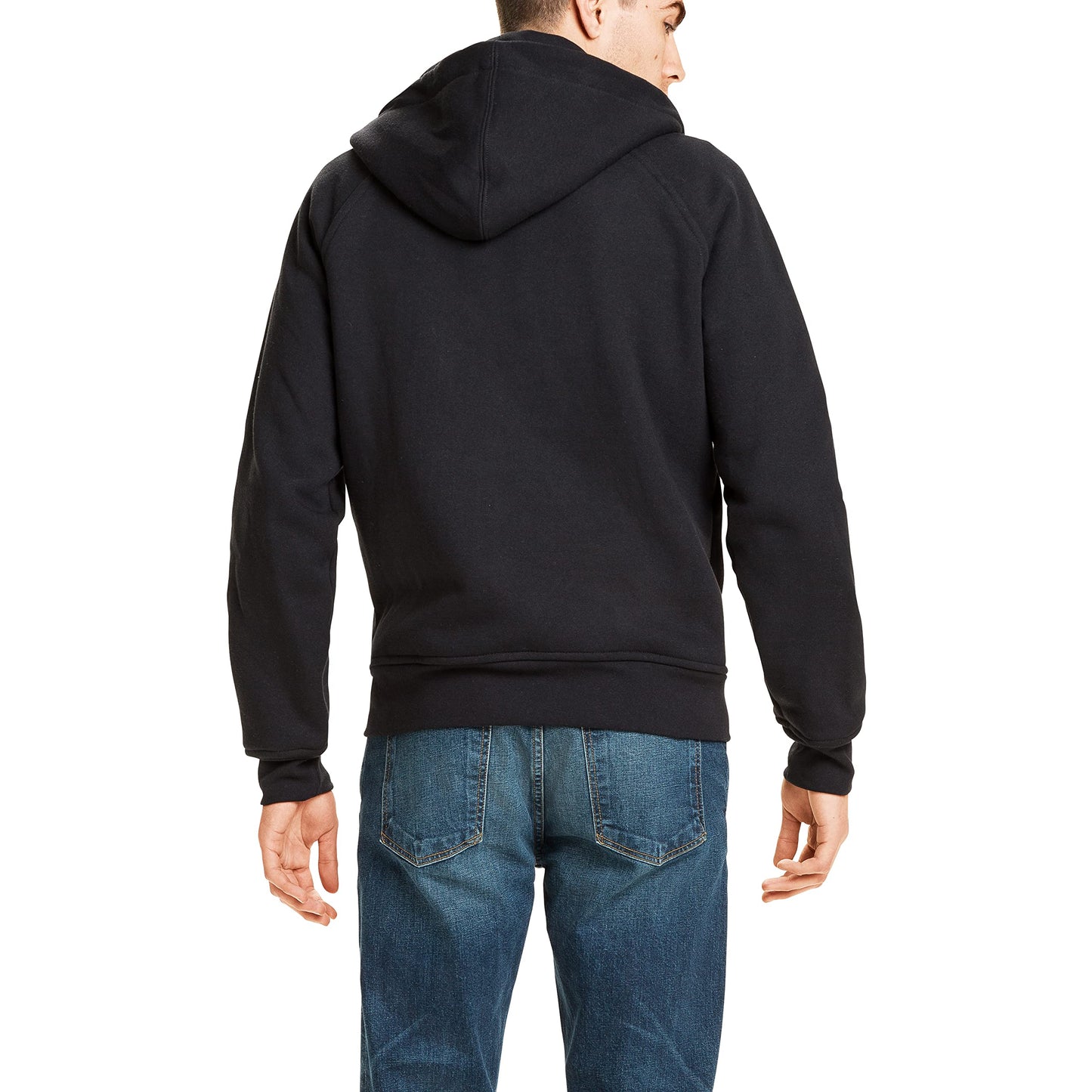 Huckberry Flint and Tinder Men's 10-Year Full Zip Hoodie, American-Made, Black, Size L