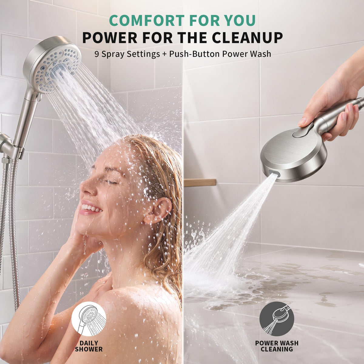 SunCleanse High Pressure Filtered Handheld Shower Head