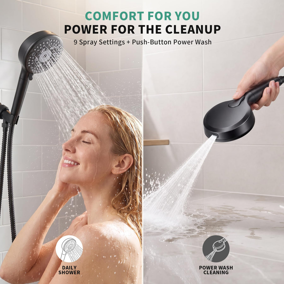 SunCleanse High Pressure Filtered Handheld Shower Head