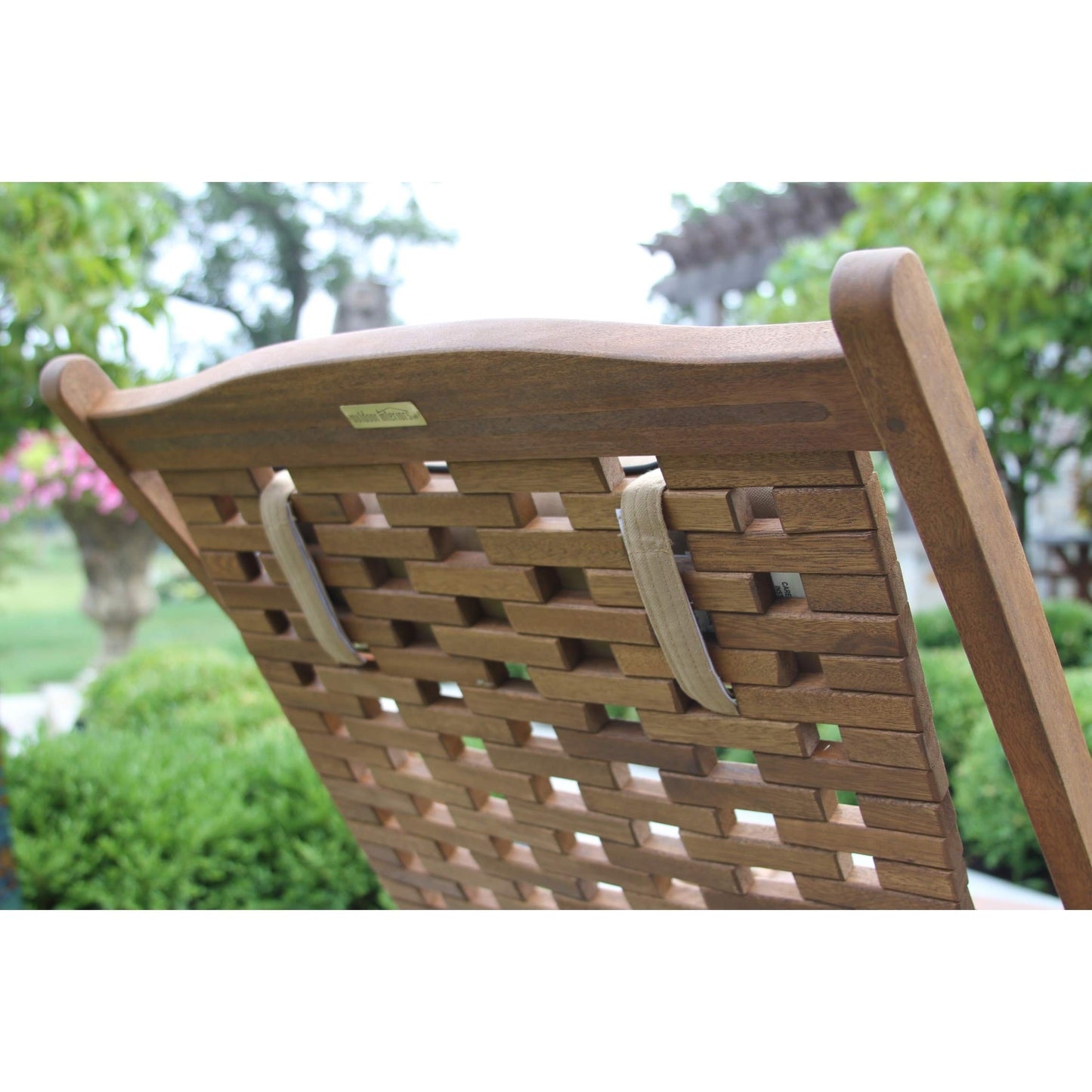 Eucalyptus Swing Lounger with Pillow Brown Stained