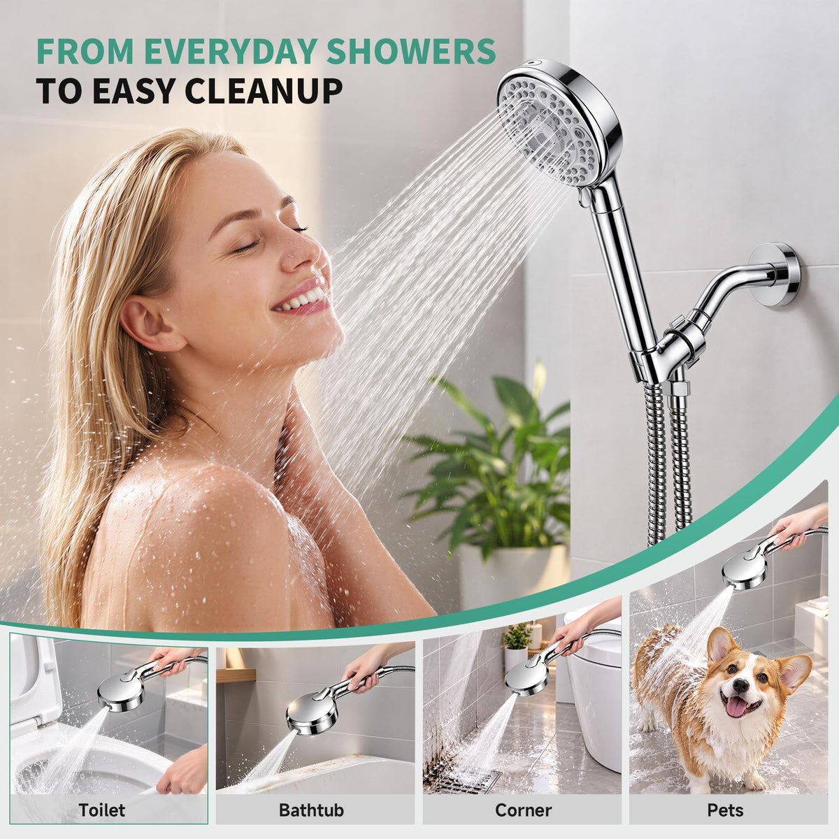 SunCleanse High Pressure Filtered Handheld Shower Head