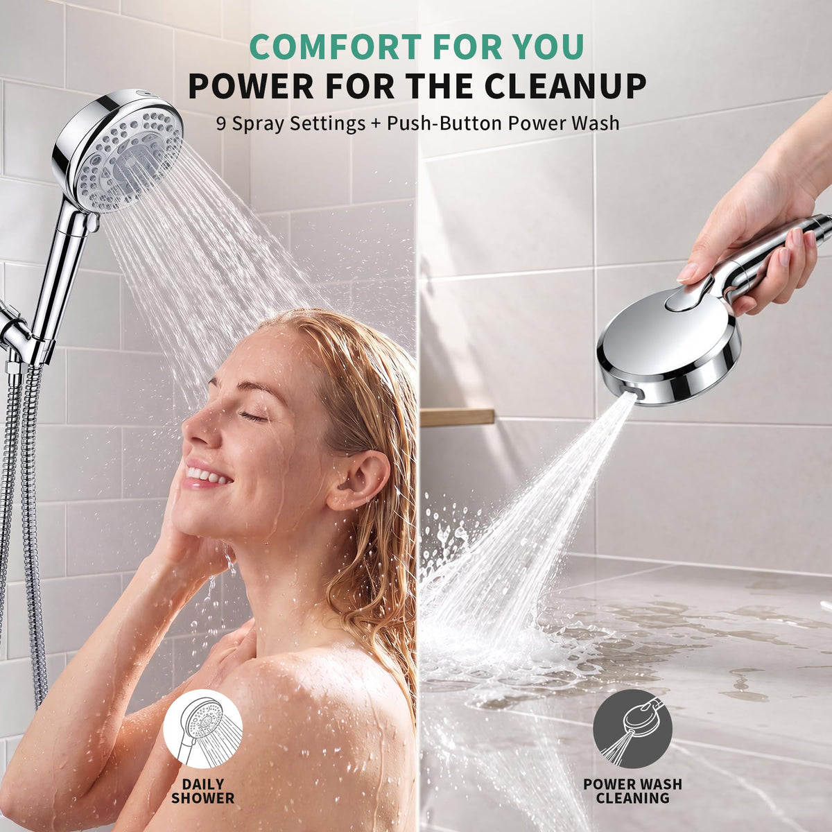 SunCleanse High Pressure Filtered Handheld Shower Head