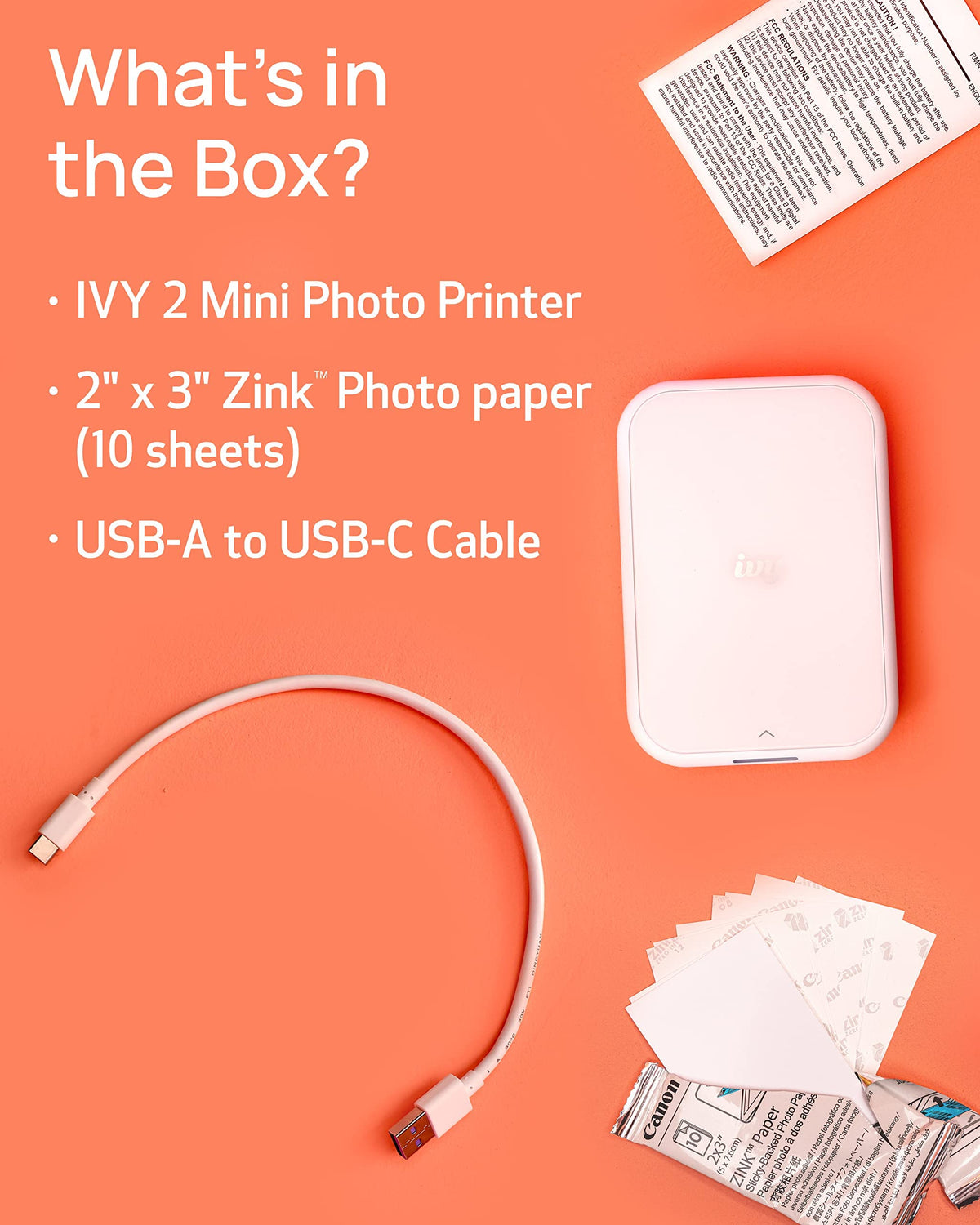 Canon Ivy 2 Mini Photo Printer
