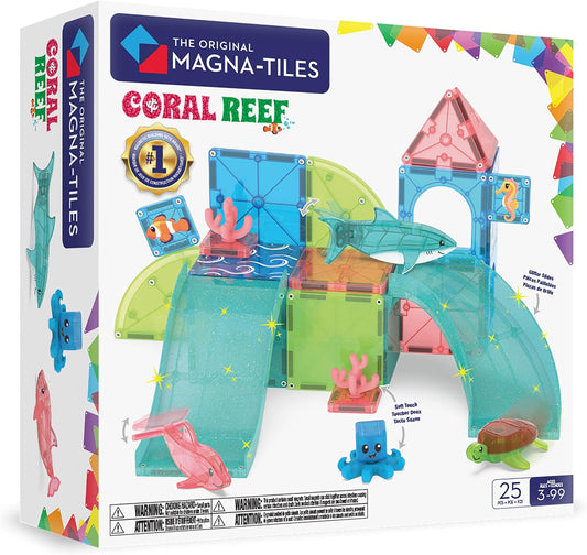 MAGNA-TILES Coral Reef 25-Piece Magnetic Construction Set