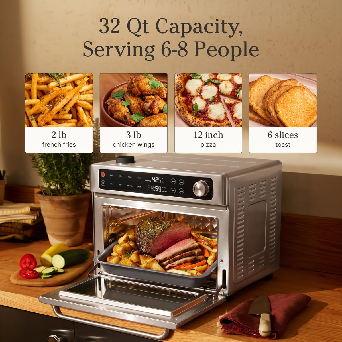 Our Place Wonder Oven 6-in-1 Air Fryer and Toaster Oven