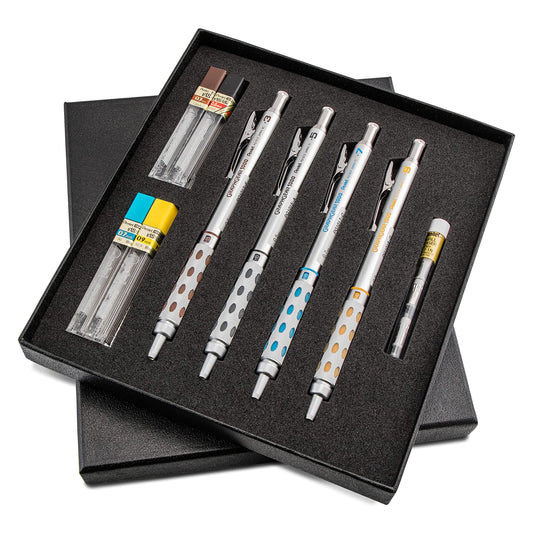 Pentel Arts GraphGear 1000 Mechanical Pencil Premium Gift Set with Refill Leads & Erasers (PG1000BXSET)